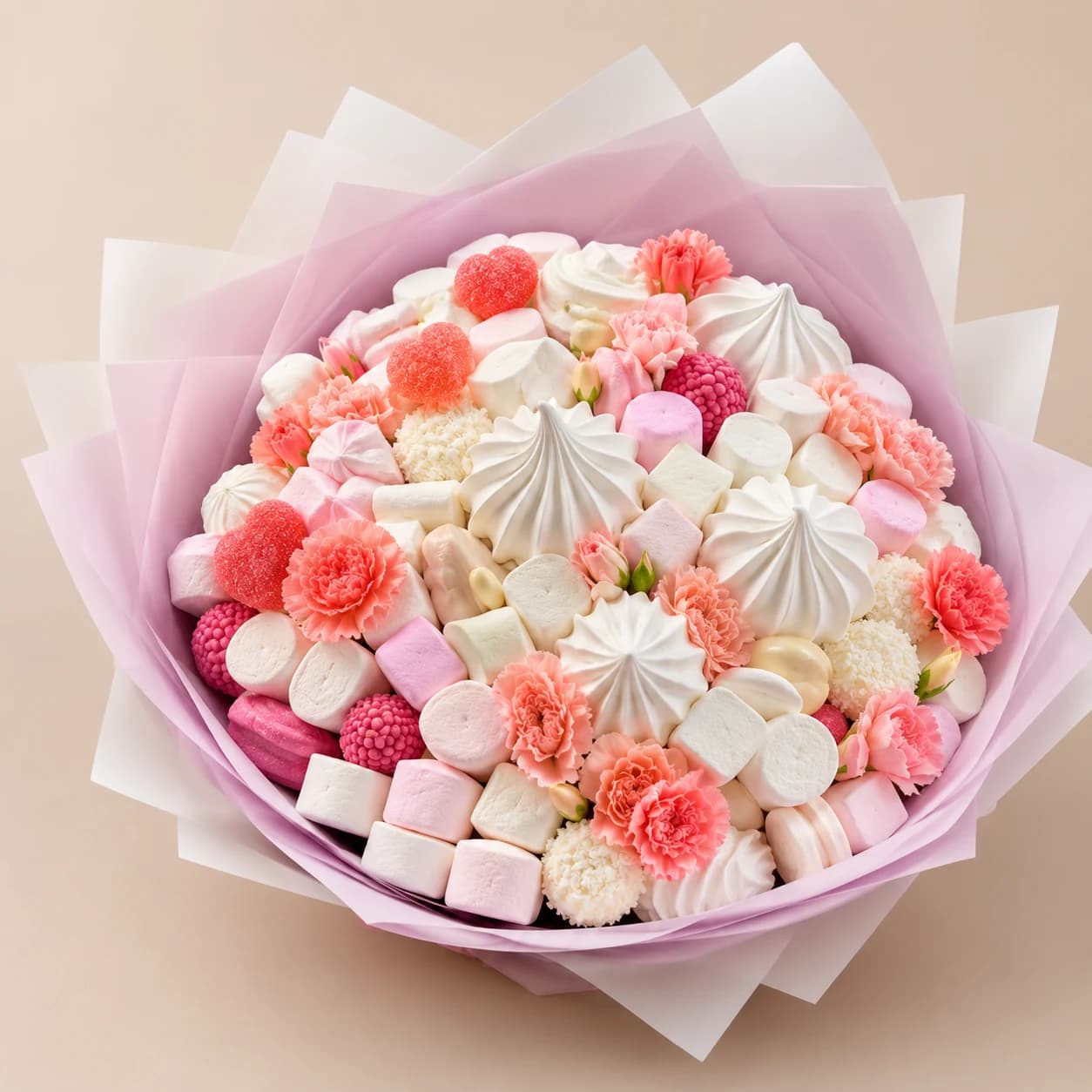 Pink Meringue Bouquet