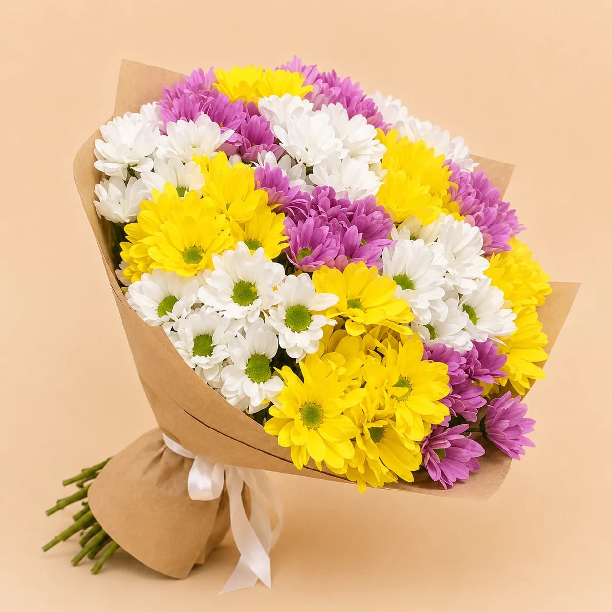 Tricolor Chrysanthemums